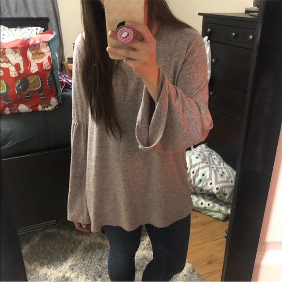 Apt. 9 Long Sleeve Bell Sleeve Top - Picture 2 of 8